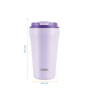 Tank Everyday Mug, 350ml, Stainless Steel, BPA free, insulated, Leakproof - Lavender