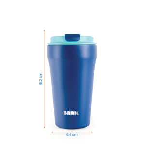 Tank Everyday Mug, 350ml, Stainless Steel, BPA free, insulated, Leakproof -  Midnight Blue