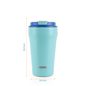 Tank Everyday Mug, 350ml, Stainless Steel, BPA free, insulated, Leakproof - Mint