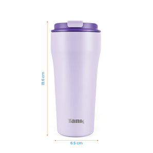 Tank Everyday Mug, 480ml, Stainless Steel, BPA free, insulated, Leakproof - Lavender