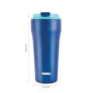 Tank Everyday Mug, 480ml, Stainless Steel, BPA free, insulated, Leakproof - Midnight Blue