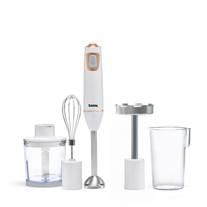 خلاط يدوي تانك متعدد الوظائف، نظام تحكم 5 سرعات + تربو، 600 وات، أبيض، CM-6003-1 ، ضمان عامين